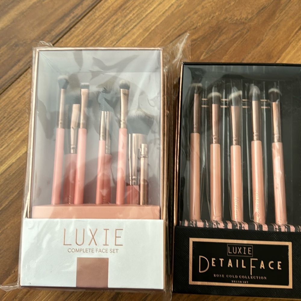 LUXIE Complete Face Set and Detail Face Rose Gold Collection. Never opened.